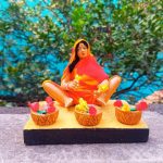 handicrafts clay dolls home decor 10 cm 14 cm 10 cm