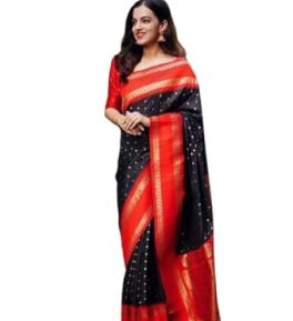 Kanjivaram Traditional Silk Saree With Attach Unstitch Blouse Piece
