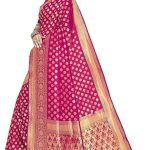 Pure Kanchipuram Kanjivaram Silk Saree For Women With Zari And Smooth Thread Weaving All Over Saree Attach With Unstitch Blouse Piece