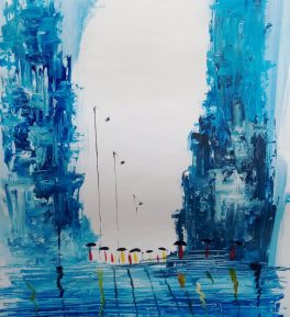 knife painting modern art home decor 2 ft 3 ft