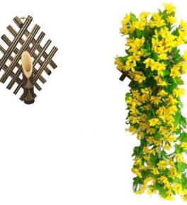 artificial flowervas wall hanging 2 ft