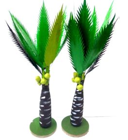 artificial coconut tree 1 ft wooden  decoration