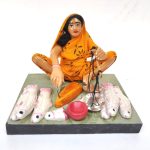 Traditional krishnanagar golu Decorative Doll Set 13 cm 10 cm 10 cm