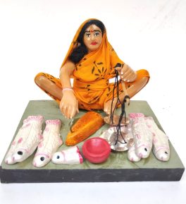 Traditional krishnanagar golu Decorative Doll Set 13 cm 10 cm 10 cm