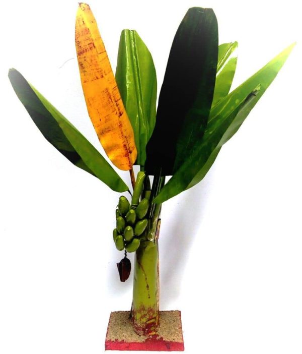 Artificial Banana Tree for Pooja - Metal Banana Trees for Decoration 1 ft 1 pice