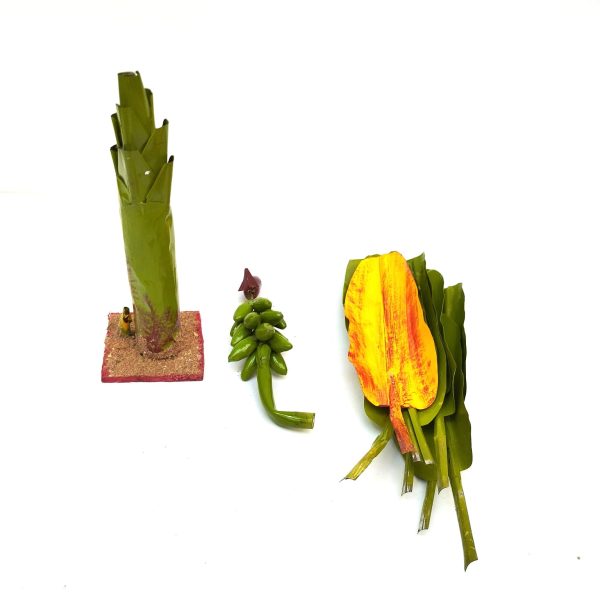 Artificial Banana Tree for Pooja - Metal Banana Trees for Decoration 1 ft 1 pice - Image 3
