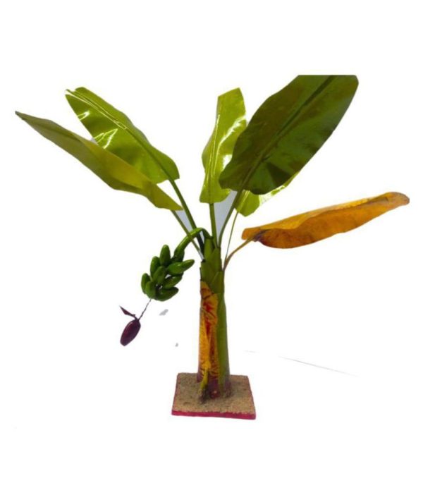 Artificial Banana Tree for Pooja - Metal Banana Trees for Decoration 1 ft 1 pice - Image 2