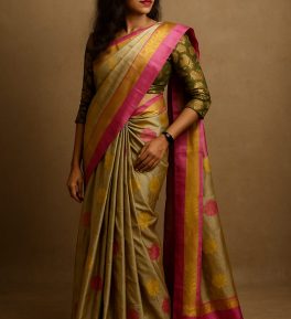 SIMONART TEXTILES MOTKA SILK SAREE