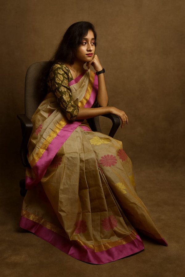 SIMONART TEXTILES MOTKA SILK SAREE - Image 2