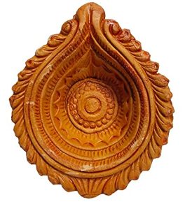 India Clay 25 Diyas Diya Deepak Earthen Assorted Colorful Set - Diwali Decoration Puja - Handpainted Diya for Home Indoor Outdoor Diwali Design...