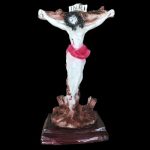Handicrafts Fiberglass Statue of Jesus Christ Murti Resurrection Jesus Idol Christian Showpiece Big Size Decor Risen Jesus Statue Easter Gift 1 feet