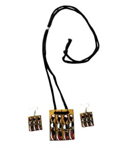 Terracotta Necklace Earrings Set for women and girls, Handmade Jewellery